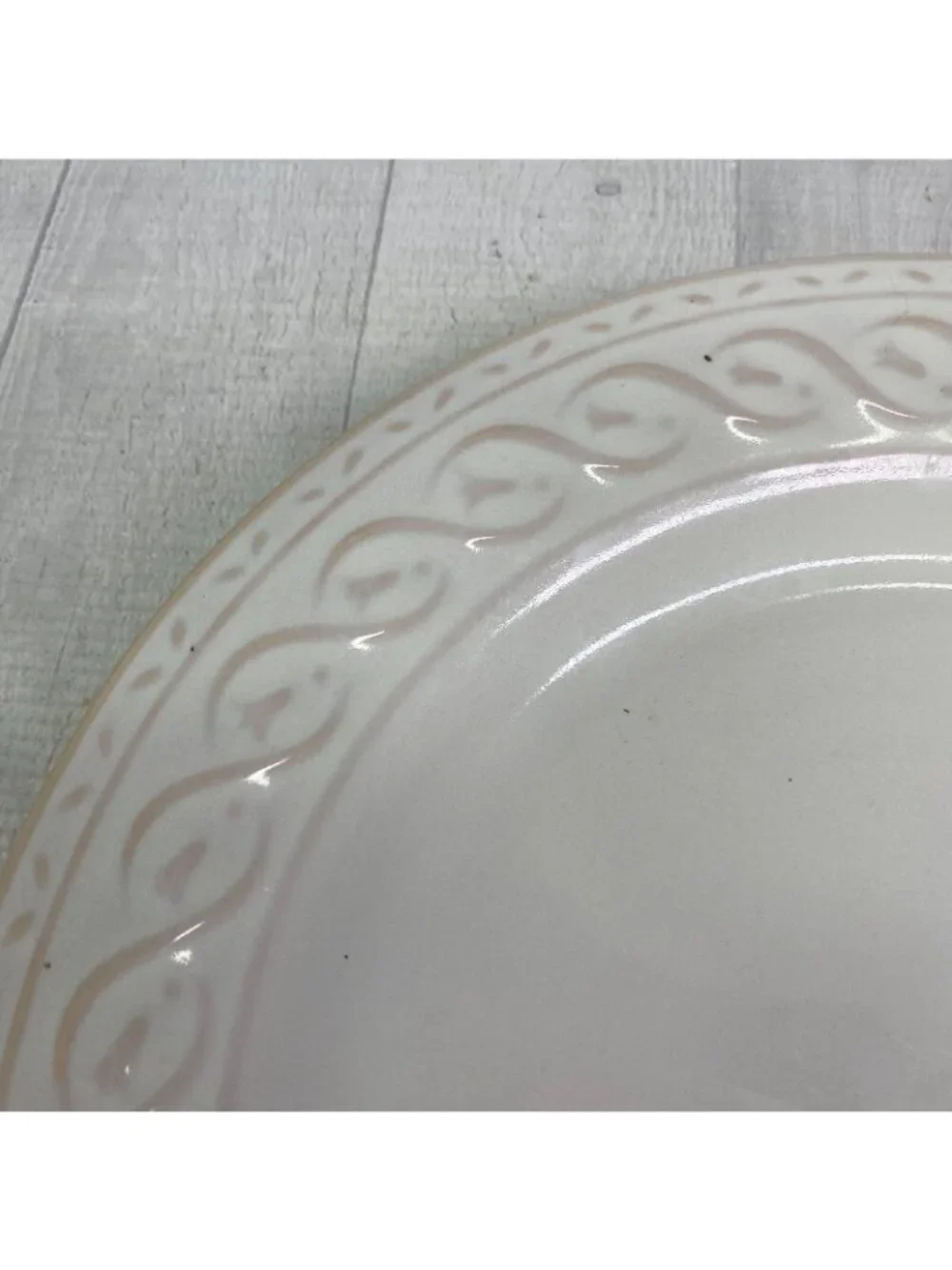 Gibson Everyday Terracotta Detail Embossed Rim Ceramic 11
